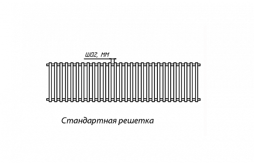 Бриз КЗТО 260 - 2800 мм Решетка декоративная дуб