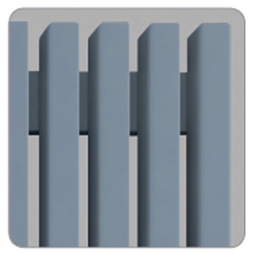 Loten Grey VE 2000 / 4 секции серый вертикальный электрический радиатор c левым подключением