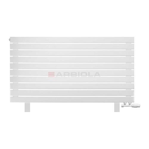 Arbiola Gorizont Liner VZ 1500-36-10 секции белый горизонтальный радиатор c нижним подключением с ножками