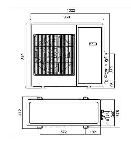 Наружный блок Tosot Free Match T36H-FMA/O Inverter