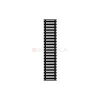 Arbiola Gorizont Ritmo H 500-40-40 секций чёрный горизонтальный  радиатор c боковым подключением