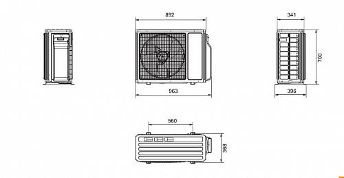 Наружный блок Tosot Free Match T28H-FMA/O Inverter