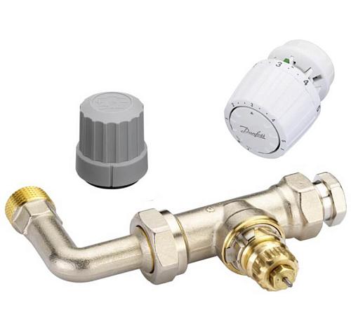 Danfoss RTR-KE и RTR7090 (013G2170) Комплект клапана для однотрубной системы