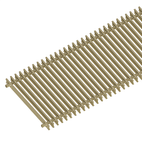 Решетка алюминиевая поперечная itermic GRILL 4800 SGZ-40