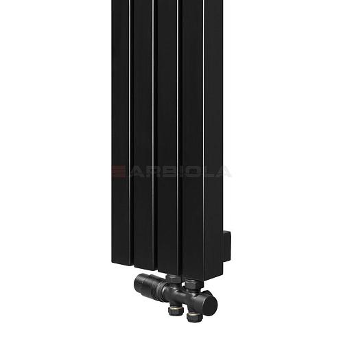 Arbiola Mono V 1250-60-05 секции черный вертикальный радиатор c нижним подключением