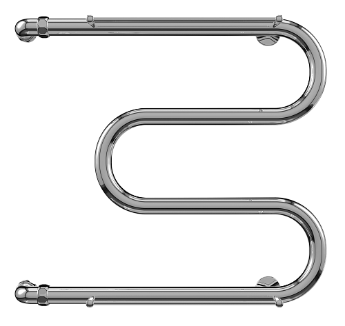 Terminus М-образный с/п 1" 600х700 Водяной полотенцесушитель 