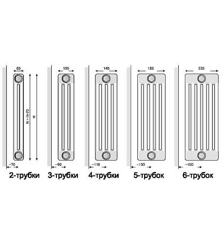 Arbonia 3050 06 секций стальной трубчатый радиатор