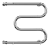 Terminus М-образный с/п 1" 500х500 Водяной полотенцесушитель 