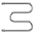 Terminus М-образный 1" 500х400 Водяной полотенцесушитель 