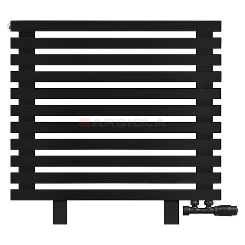 Arbiola Gorizont Ritmo VZ 1000-40-11 секций чёрный горизонтальный  радиатор c нижним подключением (на ножках)