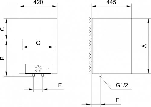 GORENJE OTG100SLSIMB6 Эл. накопительный водонагреватель