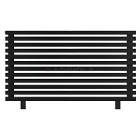 Arbiola Gorizont Ritmo HZ 1200-40-12 секций чёрный горизонтальный  радиатор c боковым подключением (на ножках)