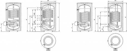 Gorenje VLG200A1-1G3 Напольный бойлер накопительный комбинированный