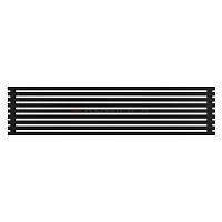 Arbiola Gorizont Ritmo H 2200-40-09 секций чёрный горизонтальный  радиатор c боковым подключением