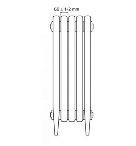 Radimax Loft 600/07 15 секции чугунный радиатор