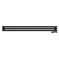 Arbiola Ritmo Gorizont V 1500-40-03 секции чёрный горизонтальный радиатор c нижним подключением