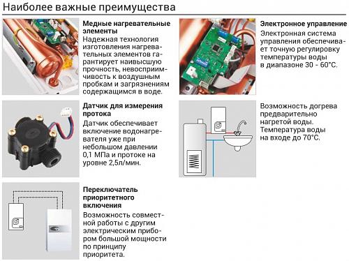 Kospel KDE- 18 Bonus Электрический проточный водонагреватель