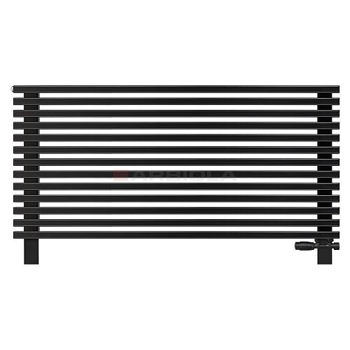 Arbiola Gorizont Compact VZ 1200-63-13 секции черный горизонтальный радиатор c нижним подключением с ножками