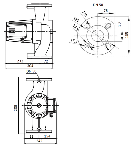 SHINHOO BASIC 50-12SF 3x380V Циркуляционный насос