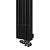 Arbiola Mono V 1200-60-10 секции черный вертикальный радиатор c нижним подключением