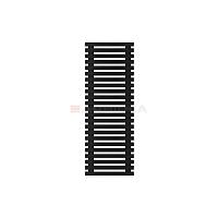 Arbiola Gorizont Ritmo H 500-40-23 секции чёрный горизонтальный  радиатор c боковым подключением