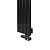 Arbiola Liner V 1250-36-08 секции черный вертикальный радиатор c нижним подключением