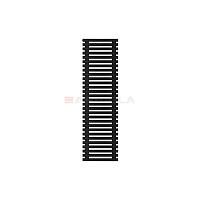 Arbiola Gorizont Ritmo H 500-40-29 секций чёрный горизонтальный  радиатор c боковым подключением