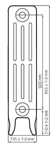 Radimax Derby 500 14 секции чугунный радиатор