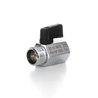 Elsen Кран шаровой латунный прямой MINI, НВ 1/2" - 1/2", ручка - бабочка