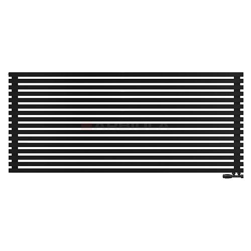 Arbiola Ritmo Gorizont V 2200-40-16 секций чёрный горизонтальный радиатор c нижним подключением