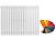 Arbiola Iris 42 H 750-42-19 секции цветной вертикальный радиатор c боковым подключением