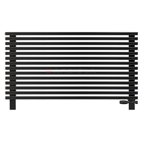 Arbiola Gorizont Compact VZ 1250-63-14 секции черный горизонтальный радиатор c нижним подключением с ножками