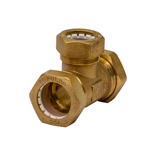 Kofulso Тройник 25x25x20мм  с уменьшением переходной "труба-труба-труба"