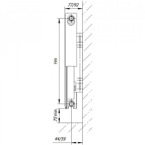 Axis 11 500x500 Classic стальной панельный радиатор с боковым подключением