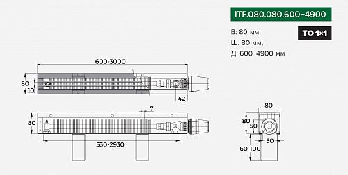 Itermic ITF 80-80-2500 конвектор напольный
