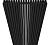 КЗТО QUADRUM 30 V 1-1750-12 R RALTP26X-M215249005 Радиатор (структурный шелк черный) с нижним подключением