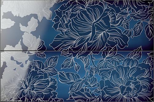 Iris Slide Comp. Flowers Ocean 40x60 см Декор