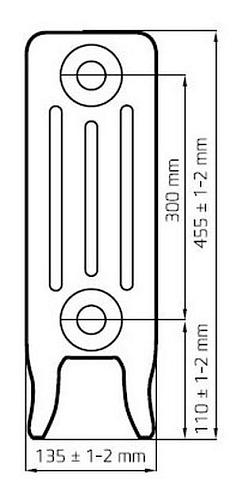 Radimax Derby 300 3 секции чугунный радиатор