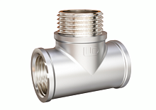 LD Pride Тройник DN20 (3/4") ВР/НР/ВР латунь никель