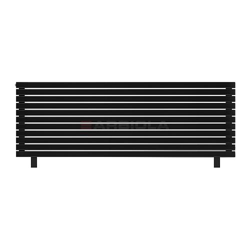 Arbiola Gorizont Liner HZ 2200-36-11 секции черный горизонтальный радиатор c боковым подключением с ножками