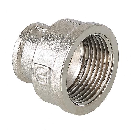 Valtec 1 1/4" x 1/2" Латунная никелированная муфта