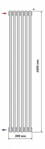 Purmo Delta Laserline AB 2180/6 секций боковое подключение