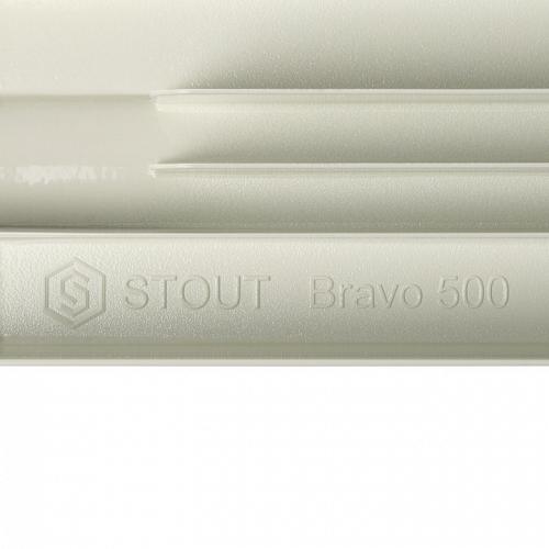 Stout Bravo 500 04 секции Алюминиевый радиатор секционный 