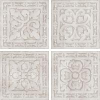 Absolut Ceramica Papiro Taco Gotico White 8x8 см Вставка