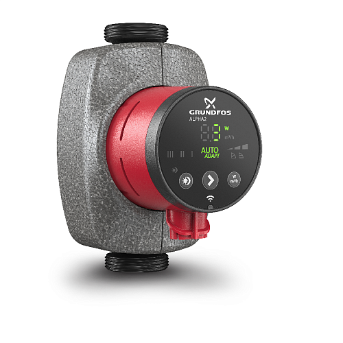 Grundfos ALPHA2 25-80 (с гайками) Циркуляционный насос 