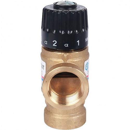 STOUT Термостатический смесительный клапан для систем отопления и ГВС 3/4" ВР 35-60°С KV 1,6