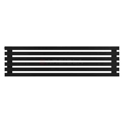 Arbiola Gorizont Ritmo H 1250-40-06 секций чёрный горизонтальный  радиатор c боковым подключением