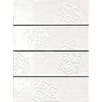 Ragno, Brick Glossy Decoro White 10x30 декор