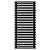 Arbiola Gorizont Ritmo H 700-40-28 секций чёрный горизонтальный  радиатор c боковым подключением