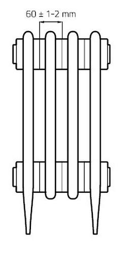 Radimax Derby 600 4 секции чугунный радиатор